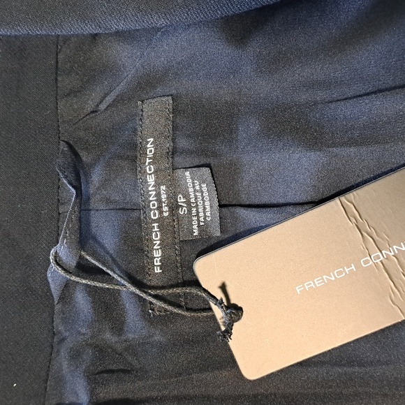 French Connection Classic Black Blazer Women's Small Suit Jacket Modern NWT - Picture 11 of 15